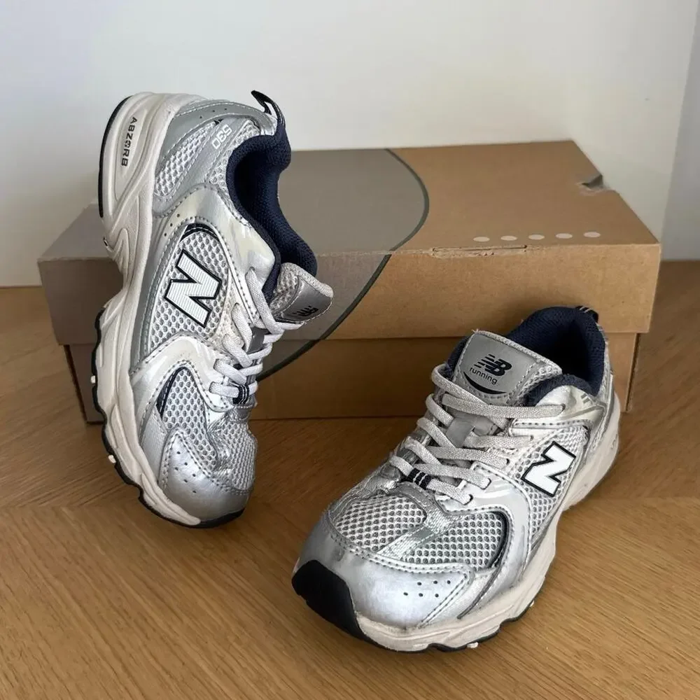 New Balance 530 ‘Summer Fog Navy’ Kids Sneakers- SZ 1 Y